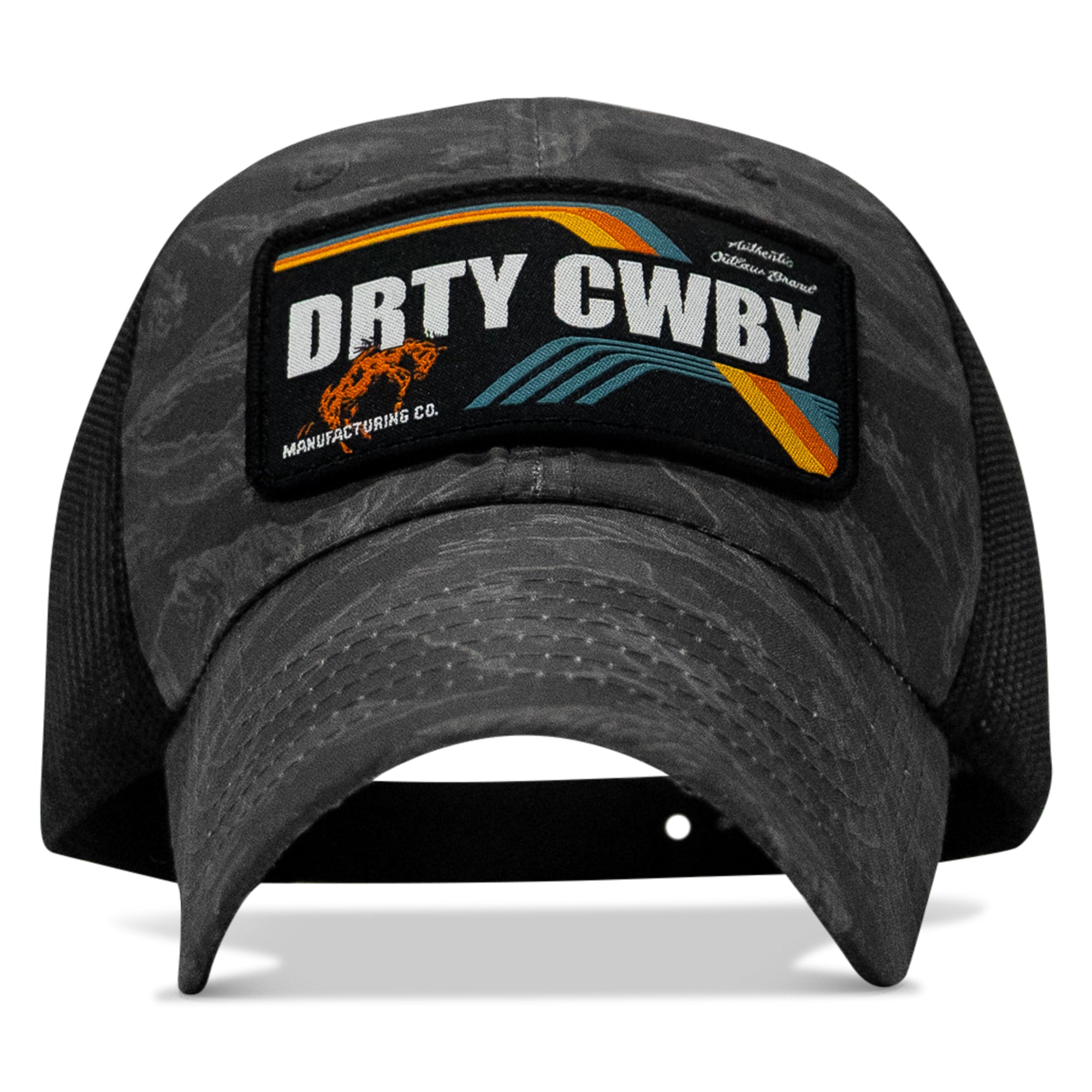 DRTYCWBY Vintage Bronc Patch Ripstop Pro Operator Hat