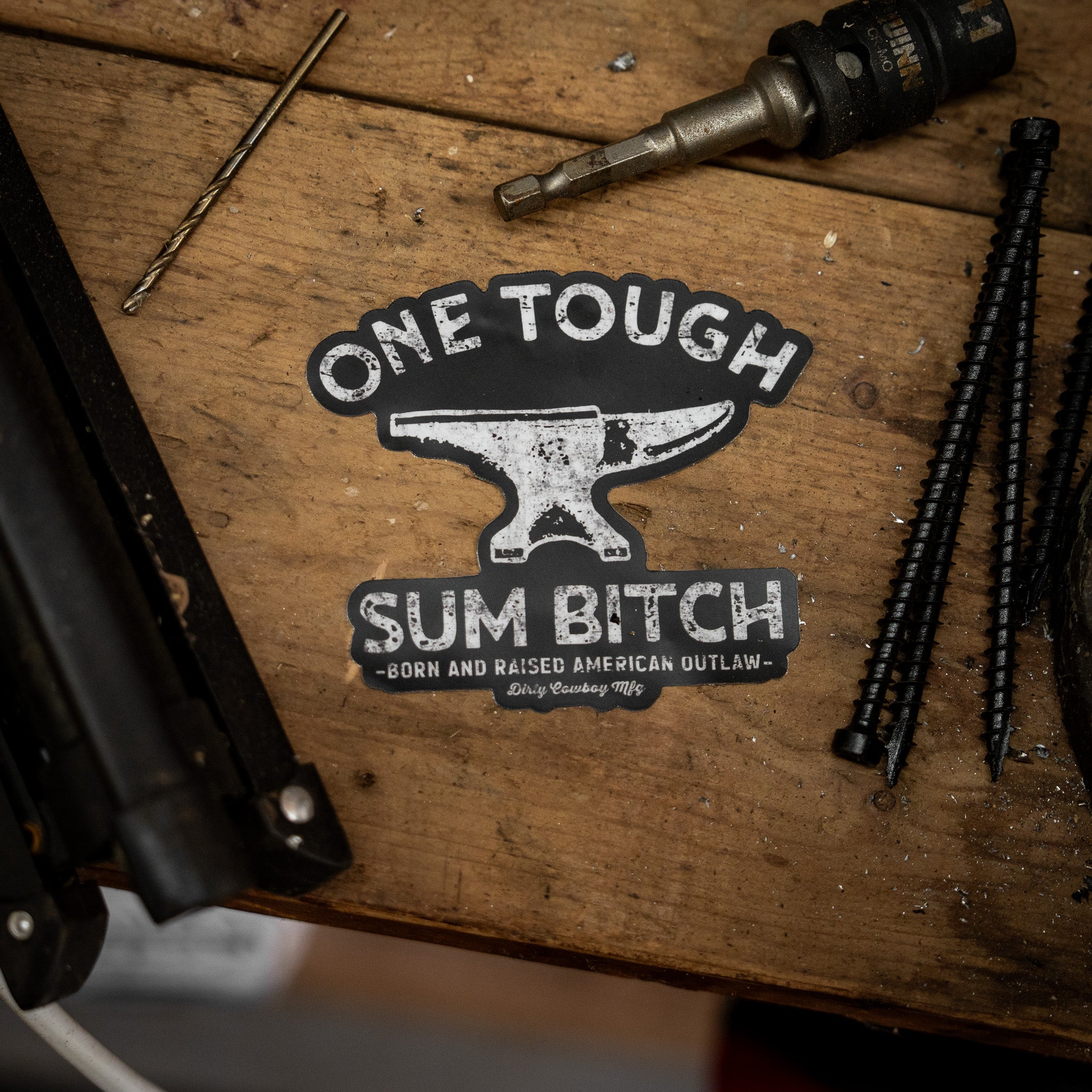 One Tough Sum Anvil Decal