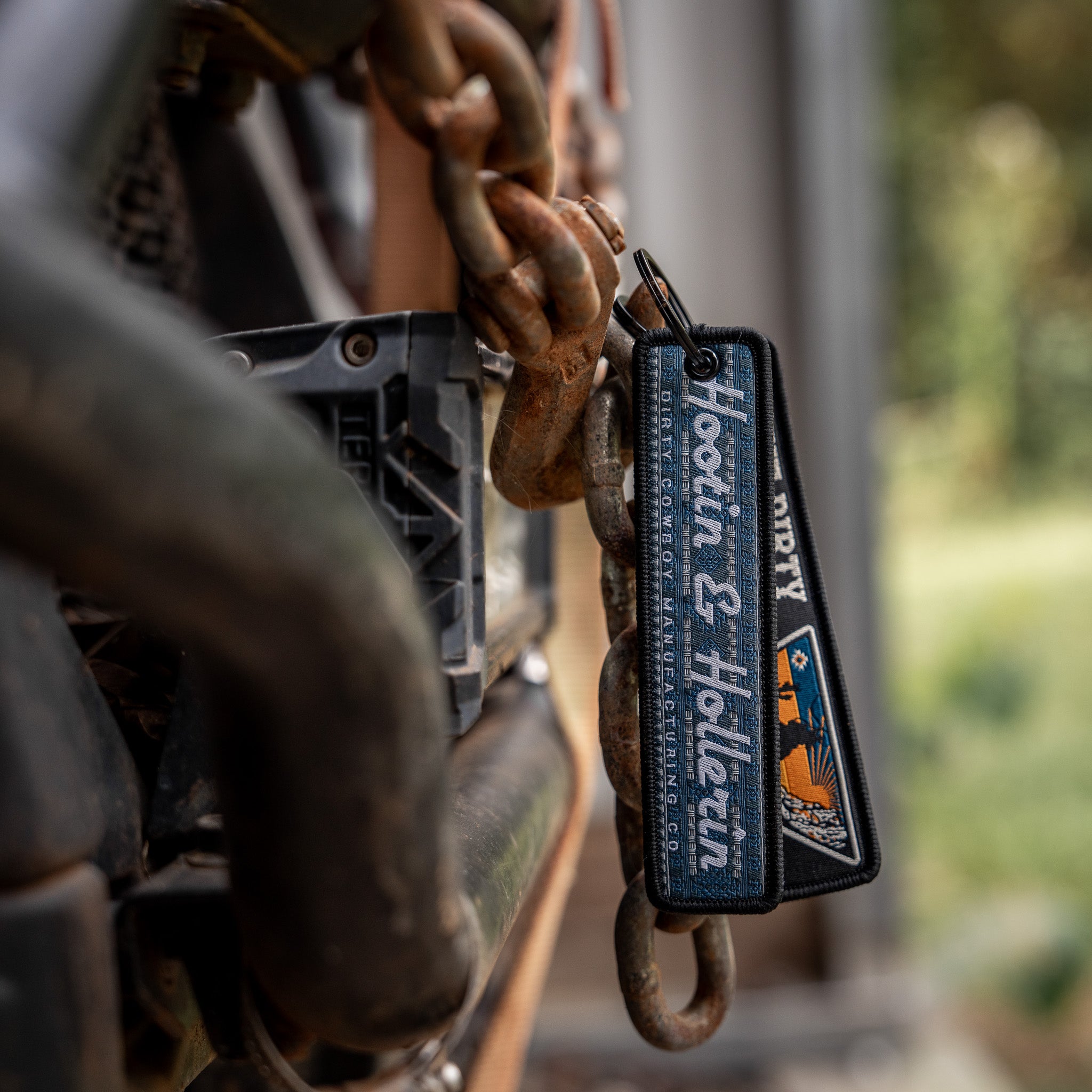Hootin & Hollerin Flight Tag Keychain - DIRTY COWBOY MFG