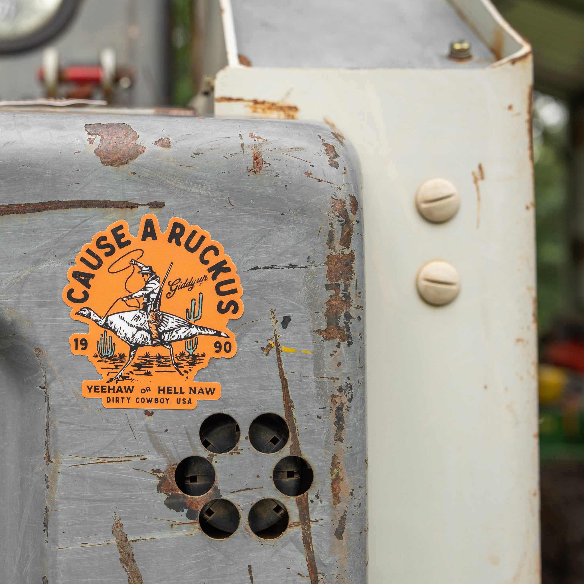 Cause A Ruckus Decal - DIRTY COWBOY MFG