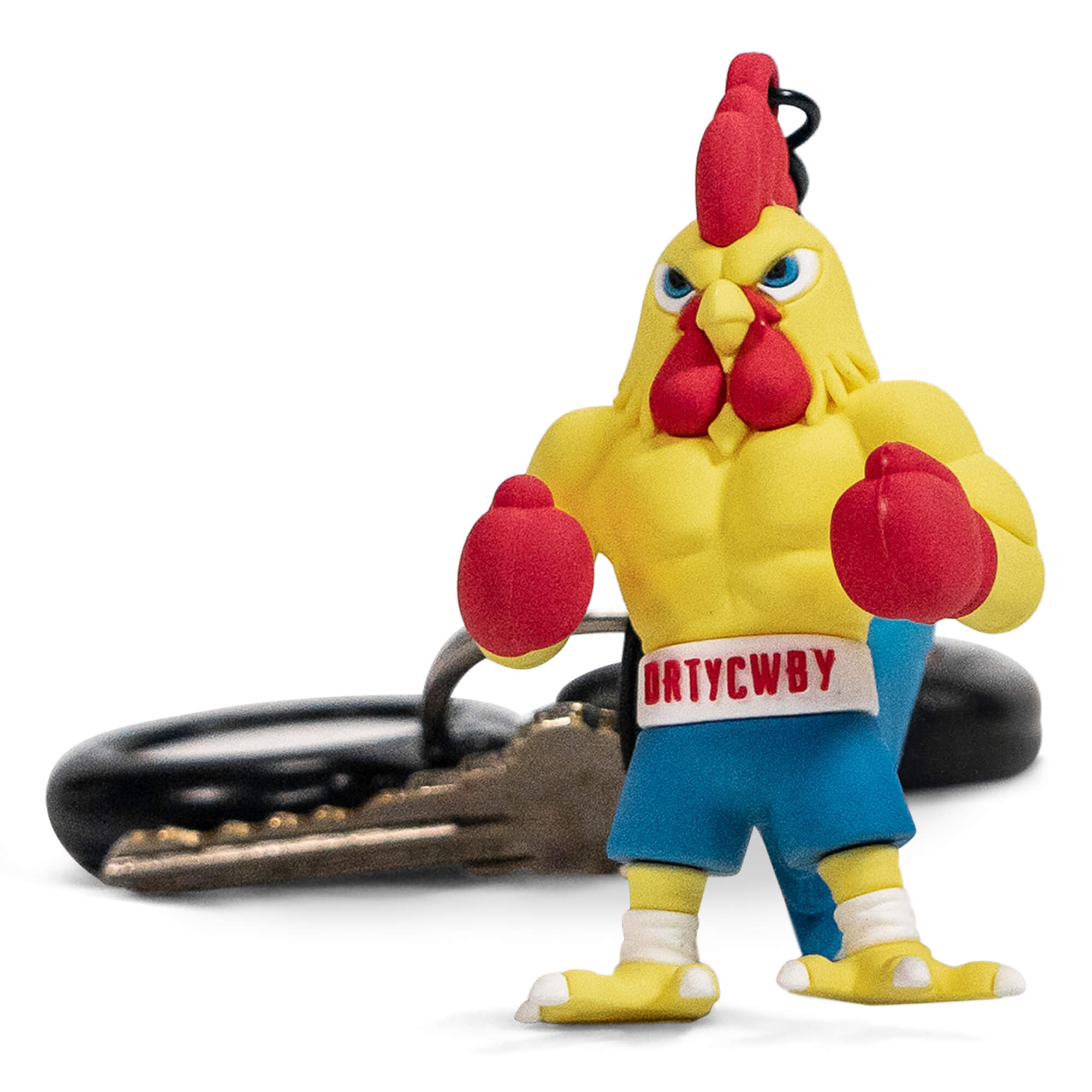 Drtycwby Boxing Chicken PVC Keychain - DIRTY COWBOY MFG