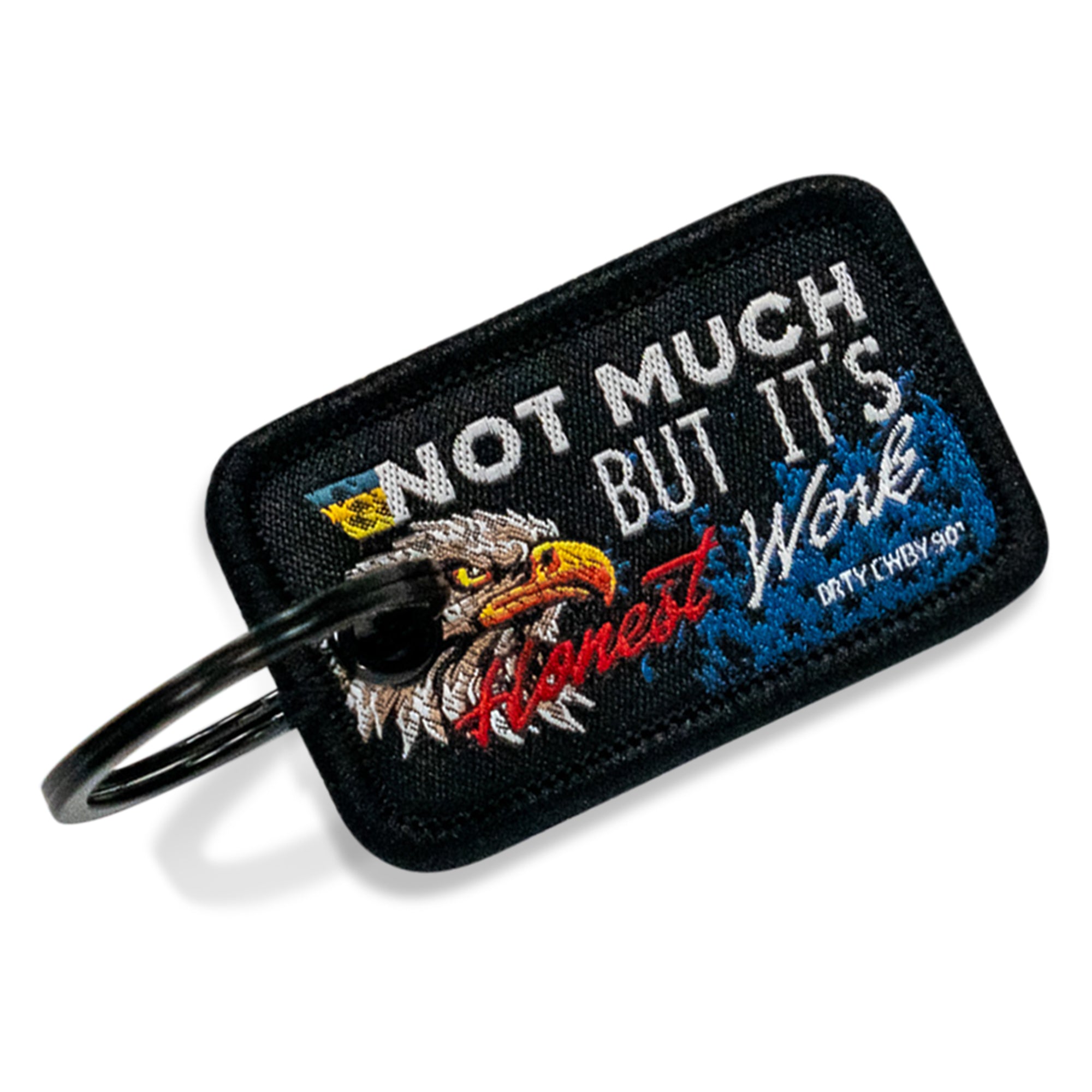Not Much But It's Honest Work Mini Flight Tag Keychain - DIRTY COWBOY MFG