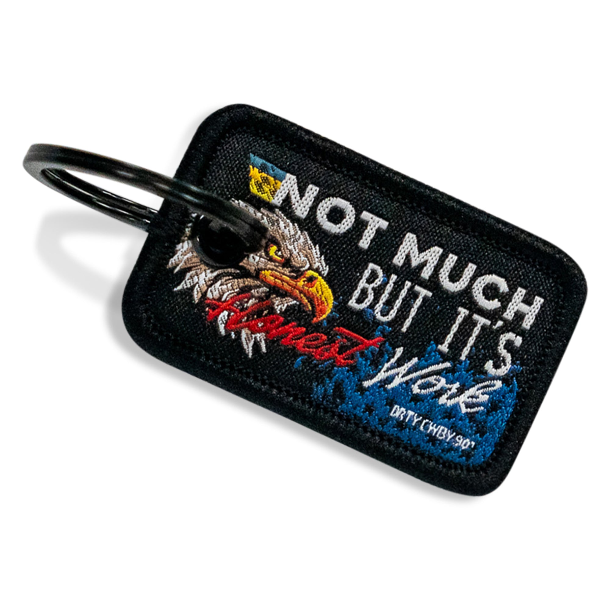 Not Much But It's Honest Work Mini Flight Tag Keychain - DIRTY COWBOY MFG