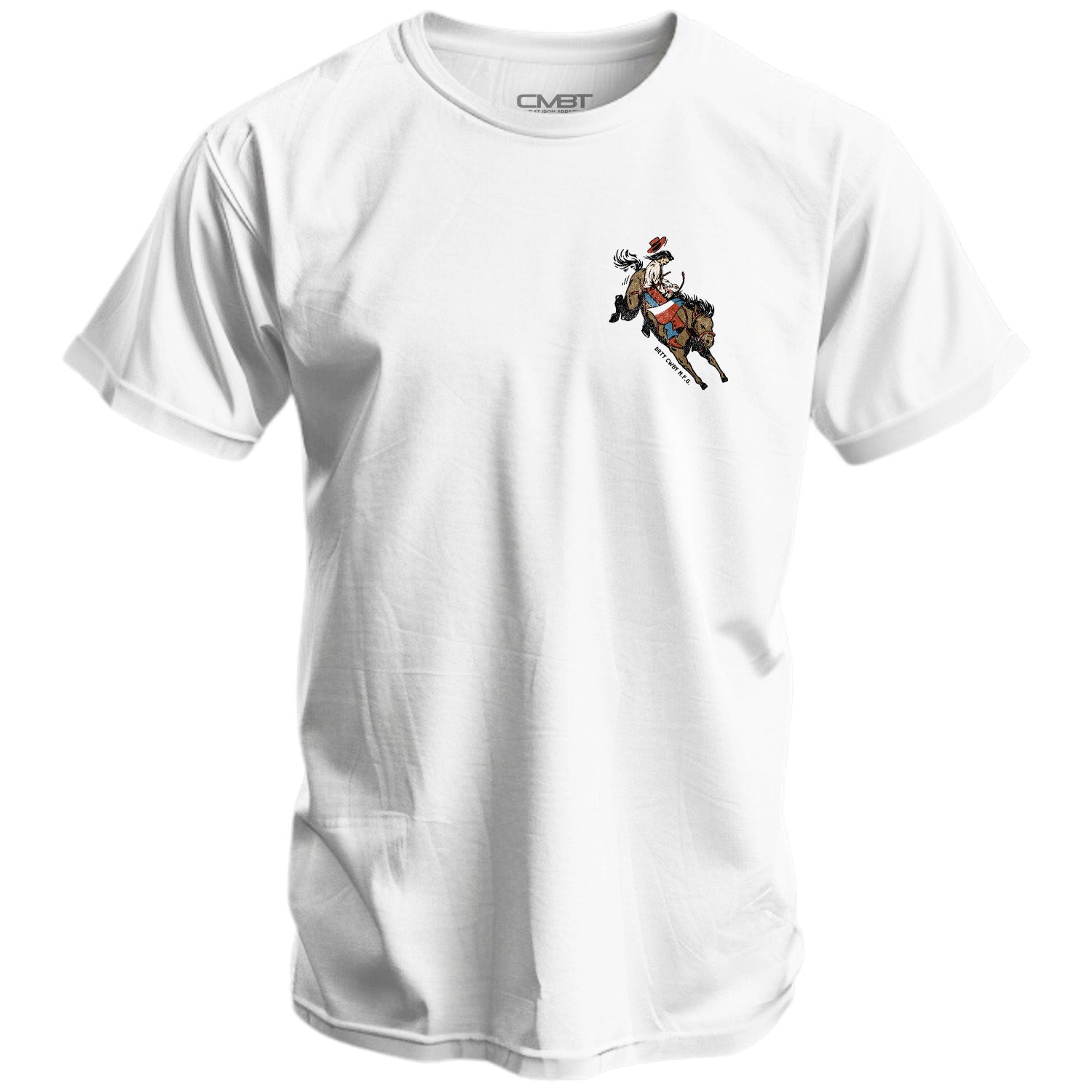 Ride 'Em Raw - Saddles Are For Sissy's Men's T-Shirt - DIRTY COWBOY MFG #color_white