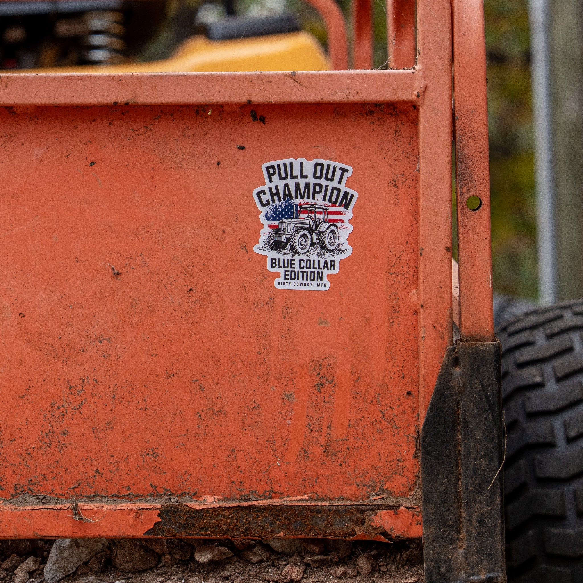 Pull Out Champion Blue Collar Decal