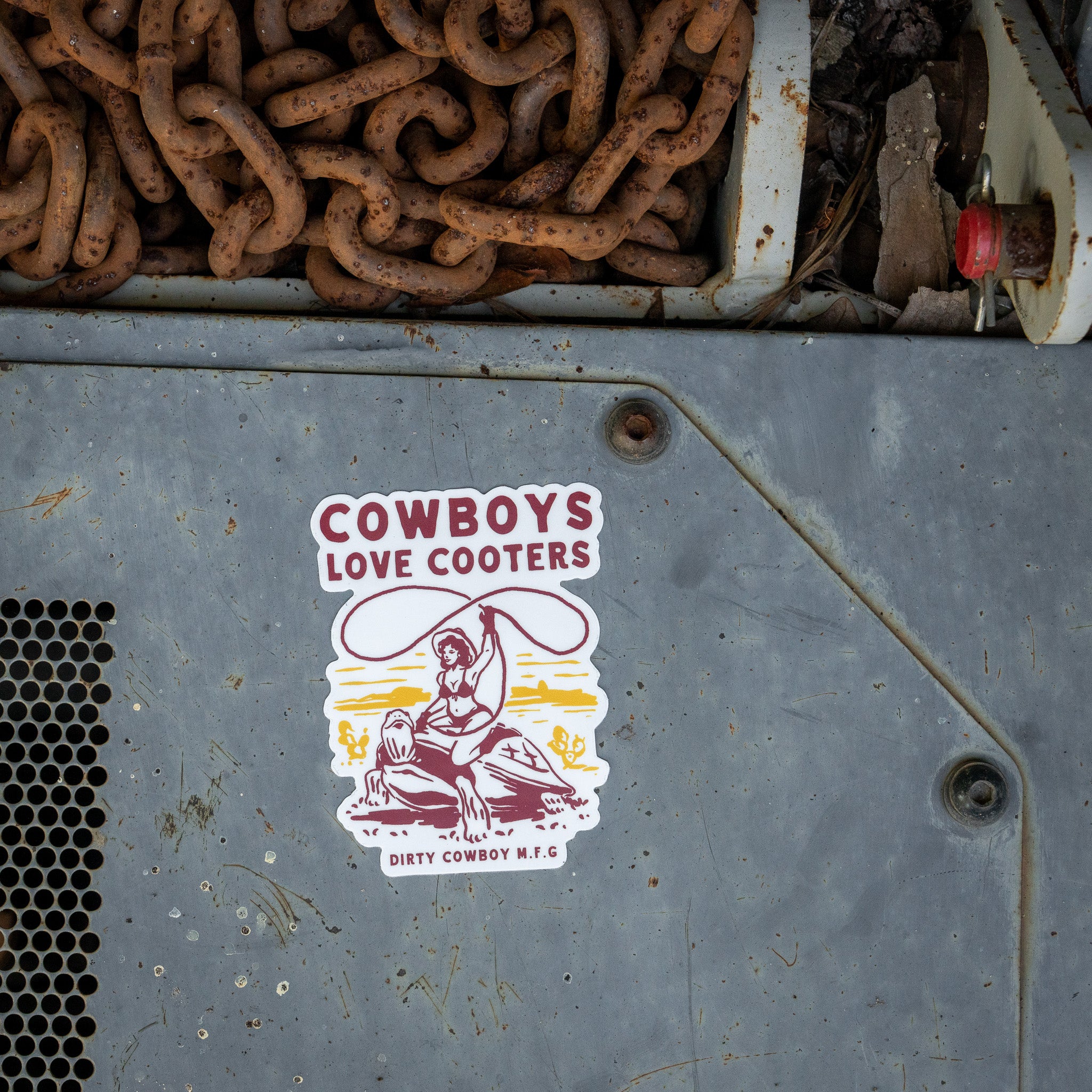 Cowboys Love Cooters Western Decal