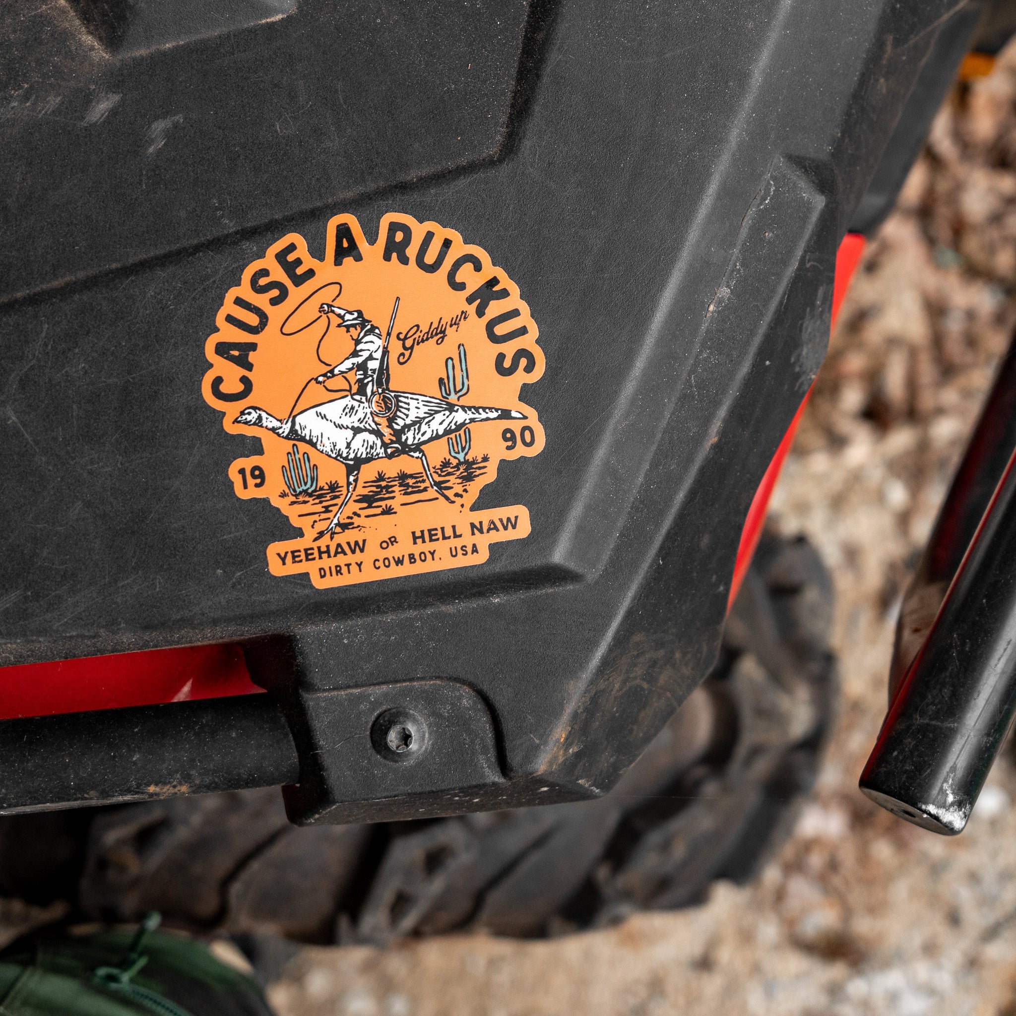 Cause A Ruckus Decal - DIRTY COWBOY MFG