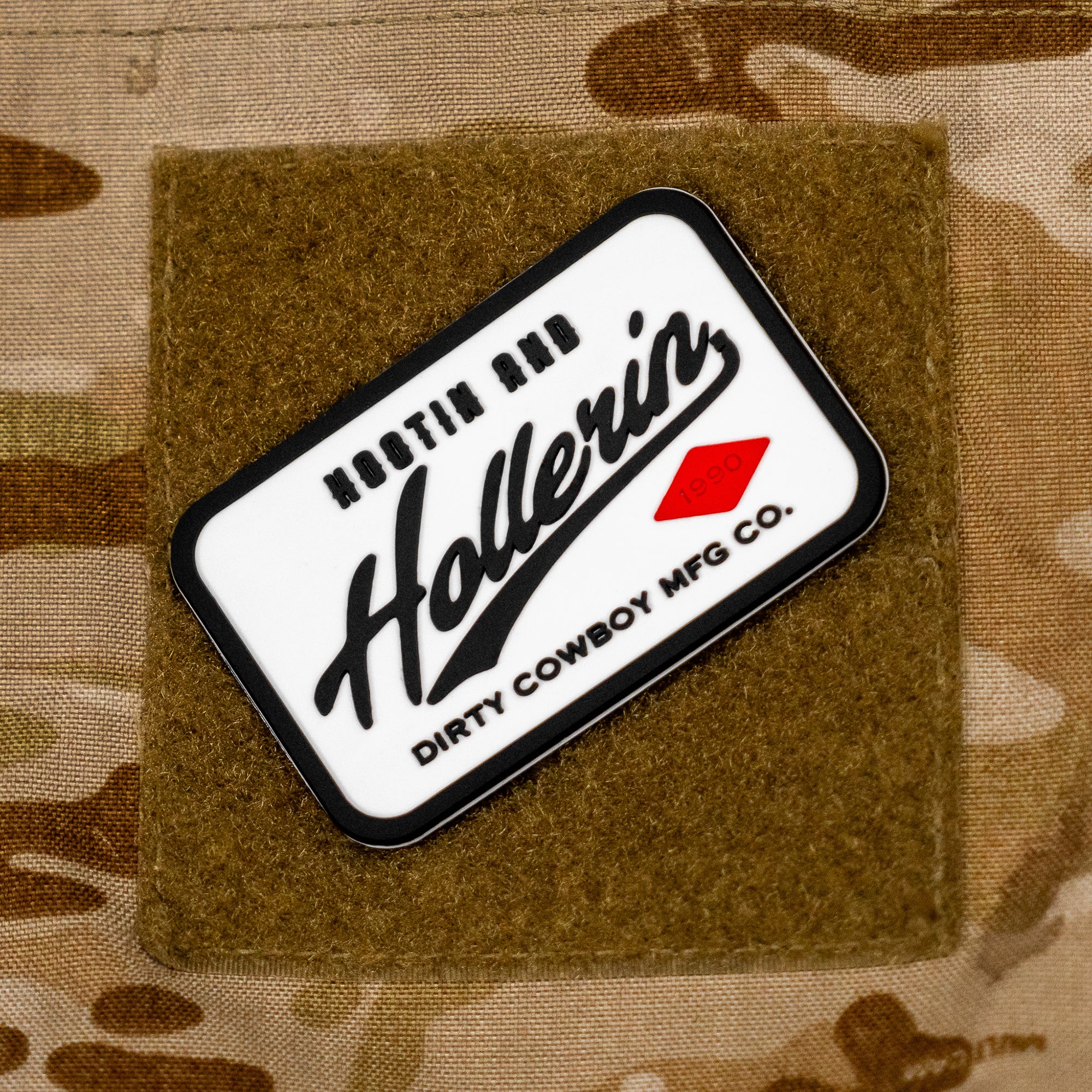 Hootin' & Hollerin' PVC Velcro Patch - DIRTY COWBOY MFG