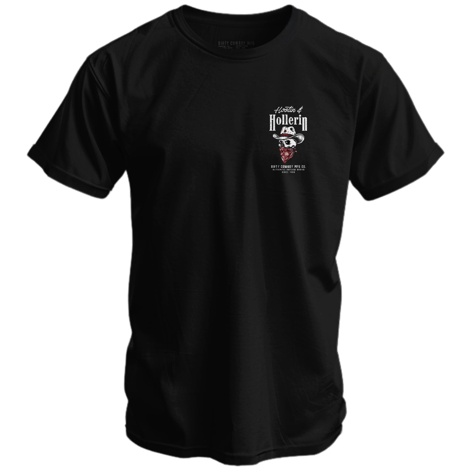 Hootin' And Hollern' Men's T-Shirt - DIRTY COWBOY MFG #color_black