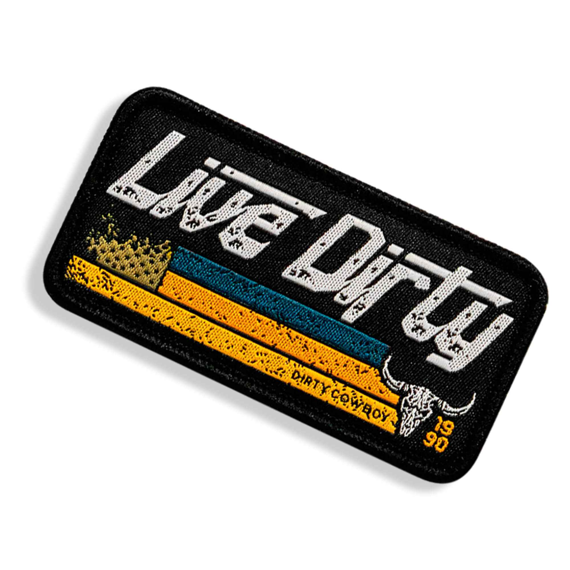 Live Dirty Flag Velcro Patch - DIRTY COWBOY MFG