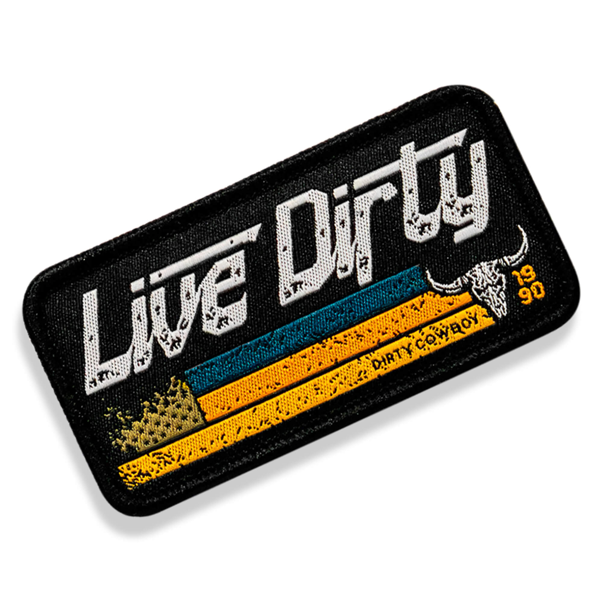 Live Dirty Flag Velcro Patch - DIRTY COWBOY MFG