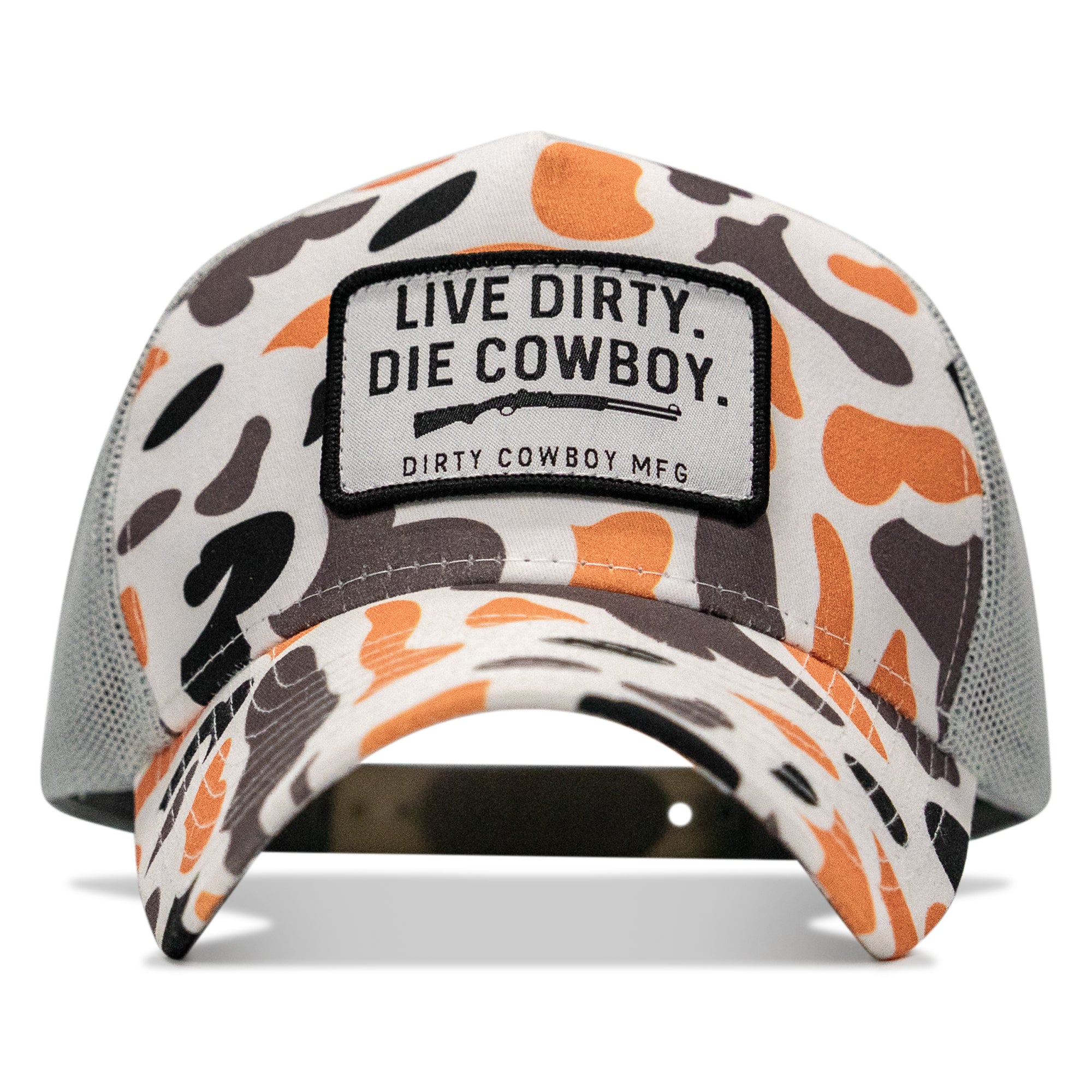 Live Dirty Die Cowboy Five Panel Mesh Snapback Hat