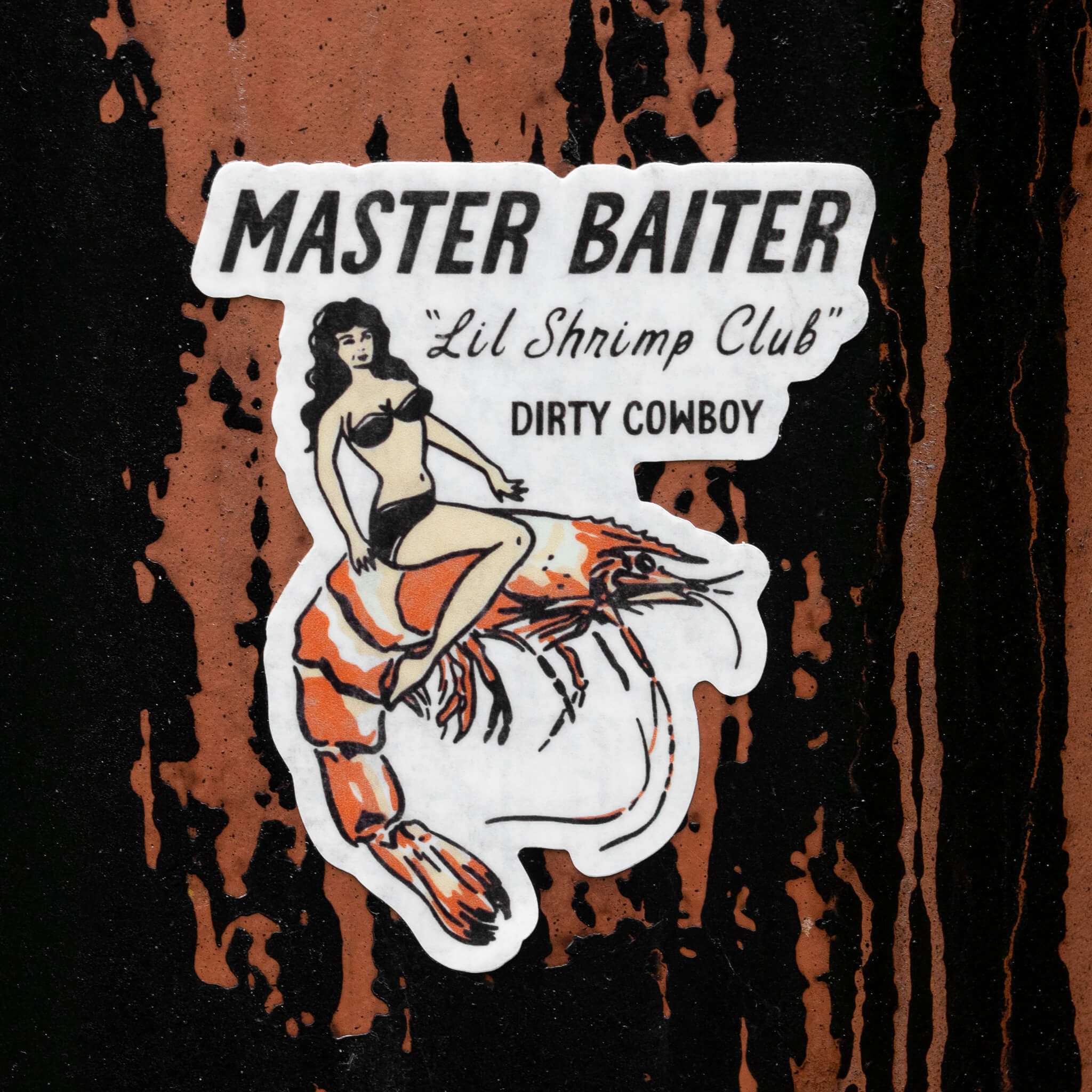 Master Baiter 'Lil Shrimp Club Decal - DIRTY COWBOY MFG