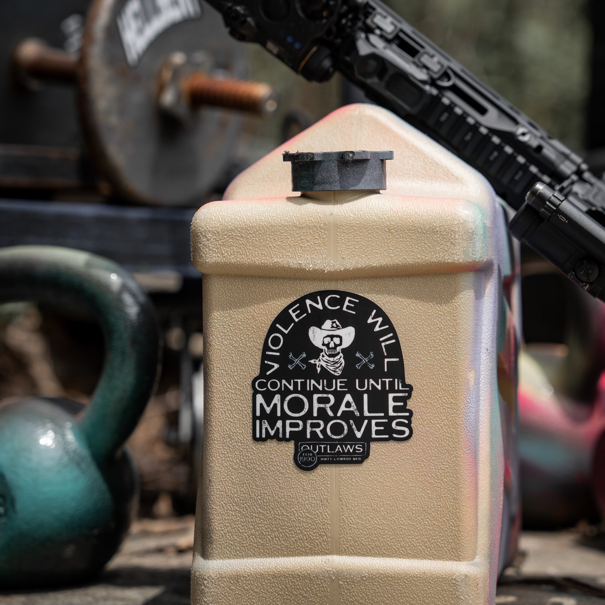 Violence Will Continue Until Morale Improves Decal Sticker