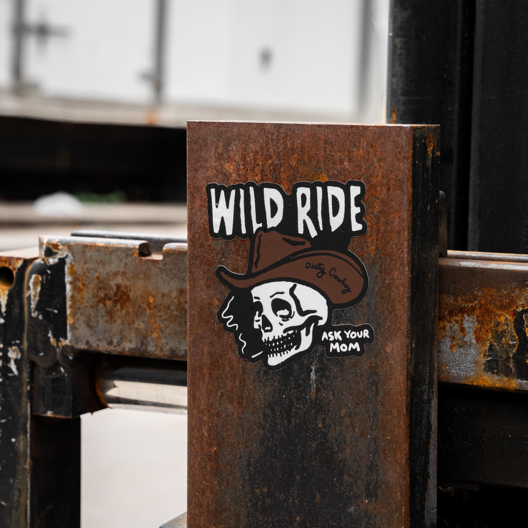 Wild Ride - Ask Your Mom Skull Decal