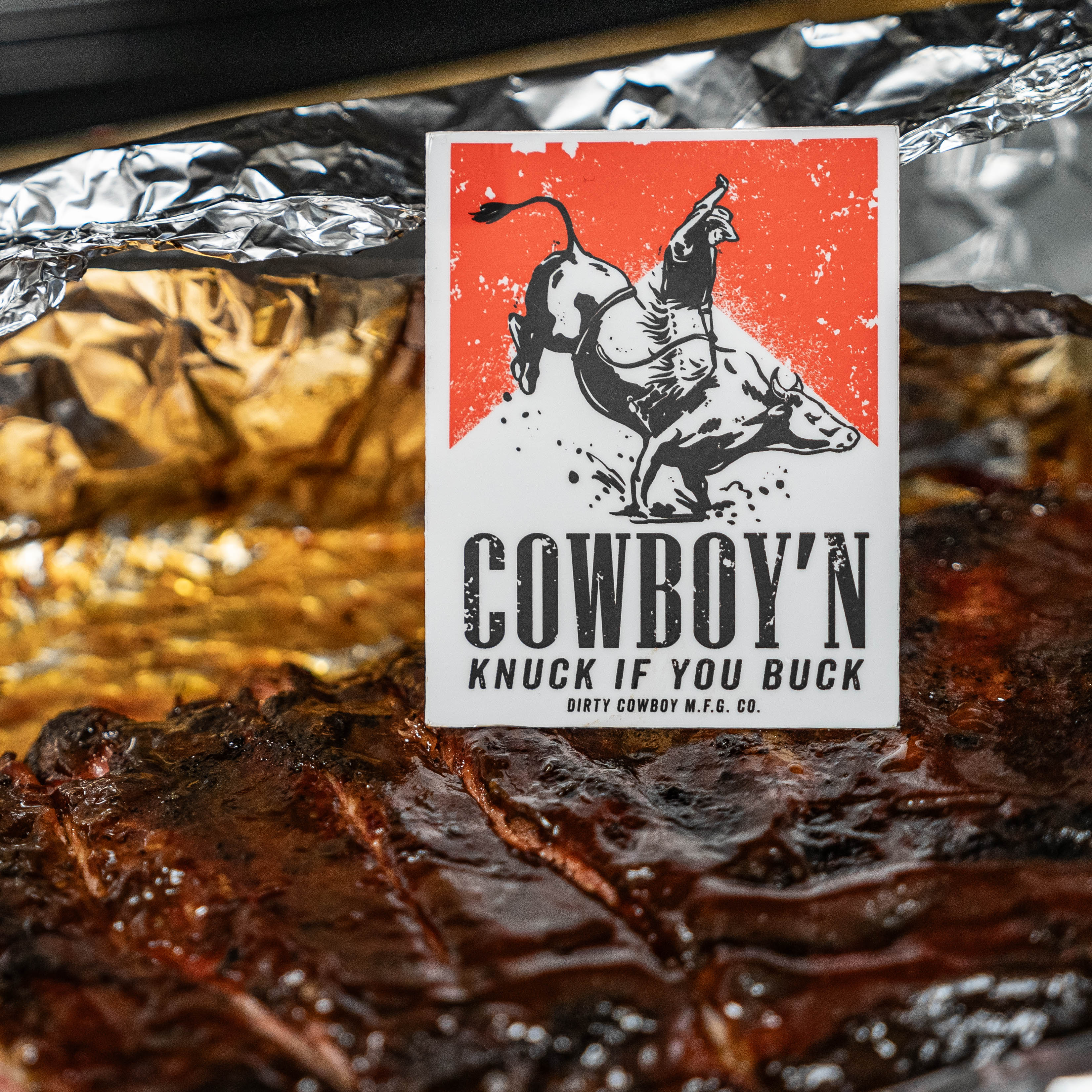 Cowboy'n Knuck If You Buck Rodeo Decal