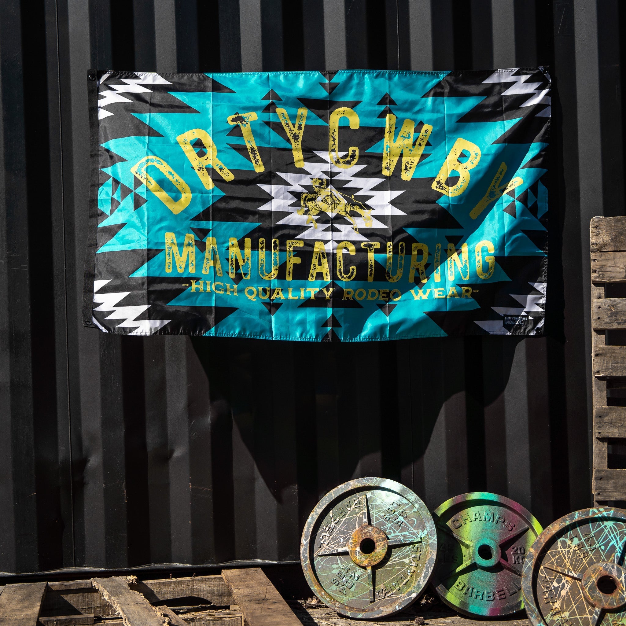 Aztec Dirty Cowboy Branded 3' X 5' Flag - DIRTY COWBOY MFG